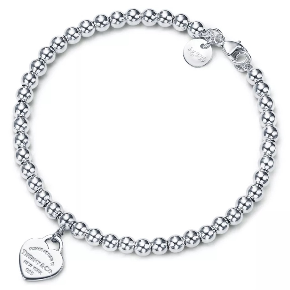 Return to Tiffany®
Heart Tag Bead Bracelet in Silver